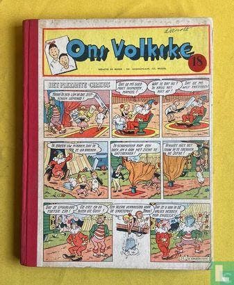 Beau Geste - Ons Volkske 18 - 1955, Eén stripboek, Verzenden, Gelezen, Bento, Fernando, Craenhals, François, Funcken, Fred, Gascard, Gilbert, Graton, Jean, Jacobs, Edgar Pierre, Laudy, Jacques, Martin, Jacques, Melckebeke, Jacques van, Moor, Bob de, Remi, Georges, Vandersteen, Willy, Wren, Percival Christopher [naar].