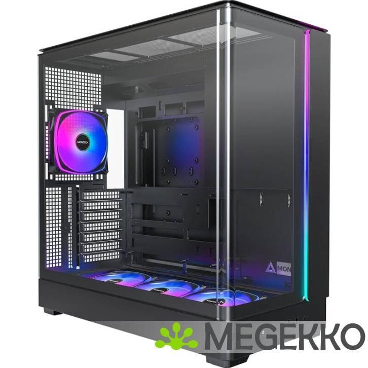 Montech KING 45 PRO Zwart, Computers en Software, Computerbehuizingen, Nieuw, Verzenden