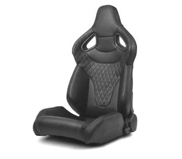 SIÈGE BAQUET SPORT UNIVERSEL CUIR NOIR STYLE SPORTSTER, Verzenden