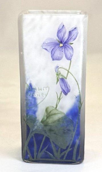 Daum Frères - Daum Nancy - Vase à fleur unique - Verre -, Antiquités & Art, Antiquités | Verre & Cristal