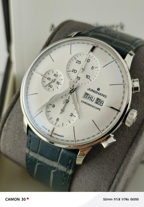 Junghans - Chronoscope Terrassenbau Limited Edition -, Handtassen en Accessoires, Horloges | Heren