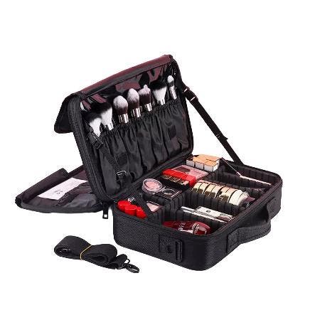 Make Up Koffer Zwart Cosmetica Koffer 35x23.5x12cm Visagie e, Verzamelen, Overige Verzamelen, Verzenden