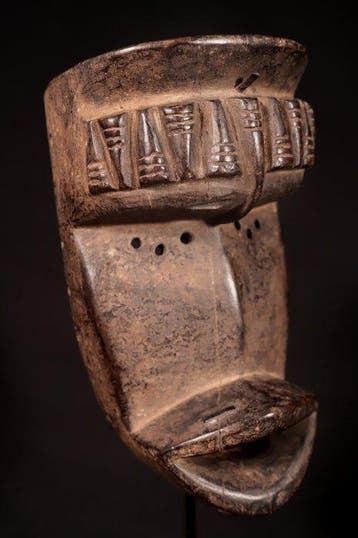Masque tribal - Masque rare de Dan Toad - 24 cm - Côte