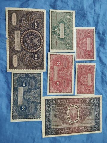 Polen. - 7 banknotes - all 1919 (Zonder minimumprijs)