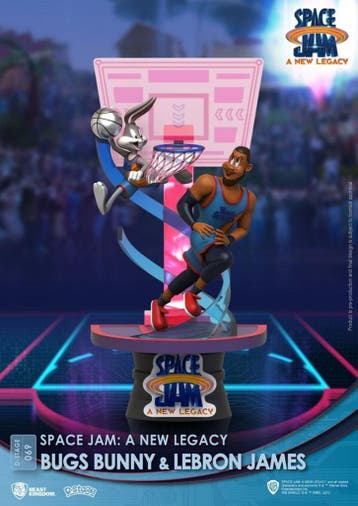 Space Jam A new legacy Diorama Bugs Bunny & Lebron James, Ophalen of Verzenden