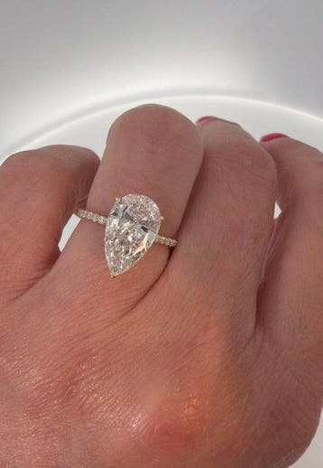 Zonder minimumprijs - Ring - 14 karaat Geel goud - 3.25ct., Nieuw