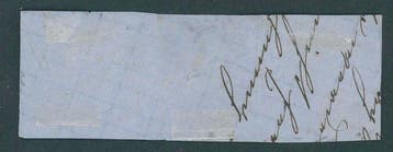 Baden 1862 - Briefstuk met drie zegelstroken 1 Kr. zwart, Gestempeld