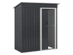 Veiling - Metalen tuinhuis S - Antraciet - Incl. onderstel