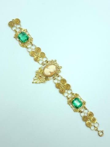 Zonder minimumprijs - Armband Zilver, Verguld - 71.00ct. tw., Handtassen en Accessoires, Armbanden, Nieuw