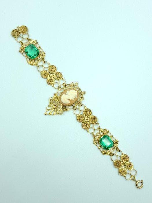 Zonder minimumprijs - Armband Zilver, Verguld - 71.00ct. tw., Handtassen en Accessoires, Armbanden