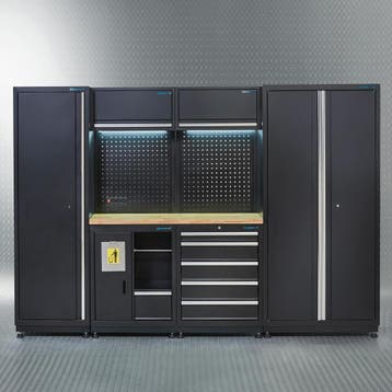 Datona Werkplaatsinrichting PREMIUM met eiken werkblad 285, Doe-het-zelf en Bouw, Ophalen of Verzenden, Nieuw