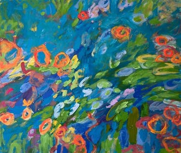Eva Skondina - The Coral Garden Original Painting