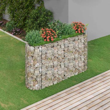 vidaXL Gabion plantenbak verhoogd 190x50x100 cm, Verzenden