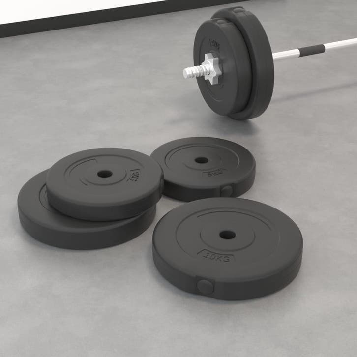 vidaXL Halterschijven 4 st 30 kg beton, Sport en Fitness, Fitnessmaterialen, Nieuw, Verzenden
