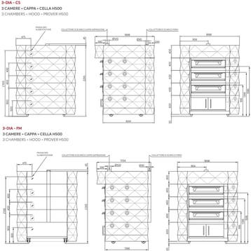 Modulaire Pizzaoven | DIAMOND | Brons | Elektrisch | 9x, Verzenden