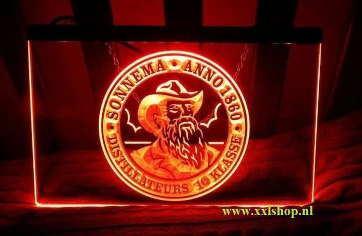 Sonnema neon bord lamp LED verlichting reclame lichtbak bier, Huis en Inrichting, Lampen | Overige, Nieuw, Verzenden