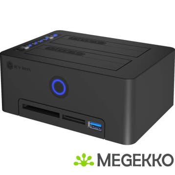 ICY BOX IB-1233CL-CR USB 3.2 Gen 1 (3.1 Gen 1) Type-A Zwart, Computers en Software, Harde schijven, Verzenden, Nieuw