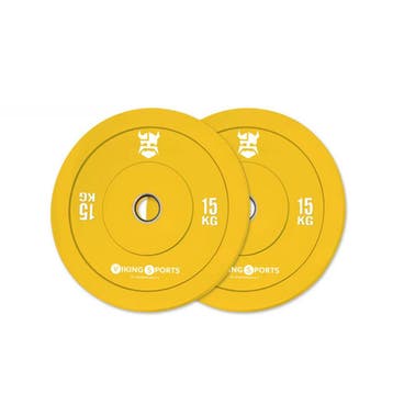 Bumper plate 15kg | 49% korting! Retour deal, Sport en Fitness, Verzenden, Gebruikt, Halterschijven