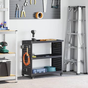 vidaXL Gereedschapswagen Antraciet 75 x 35 x 73 cm, Verzenden
