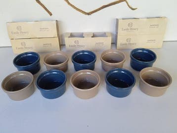 Emile Henry - Set kommen (10) - Ramequin 9.5 cm - Steengoed