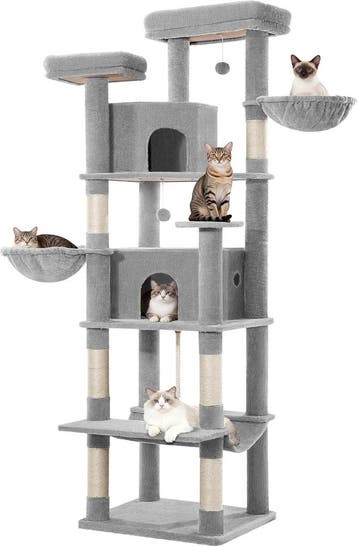 Krabpaal groot 216 cm, kattenboom XXL, krabpaal voor grote k, Verzenden, Nieuw