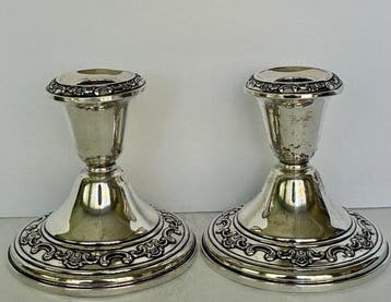 Gorham - Kaarsenhouder (2) - .925 zilver - Sterling zilveren