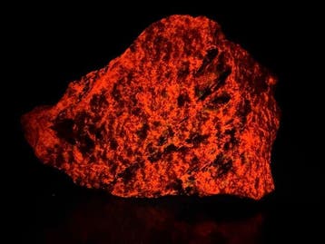 Zeer heldere svabiet/johnbaumiet en calciet. Fluorescerende, Verzamelen, Mineralen en Fossielen