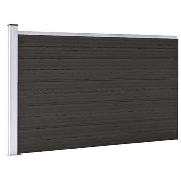 Schuttingpaneel 175x105cm Zwart | -47% Retour Deal, Kunststof, 1 tot 2 meter, Zo goed als nieuw, Minder dan 3 meter