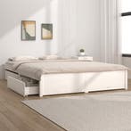 vidaXL Bedframe met lades wit 140x200 cm, Verzenden, Nieuw