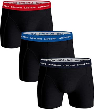 Bjorn Borg Cotton Stretch Boxers 3Pack Zwart 2 maat L Heren, Kleding | Heren, Ondergoed, Verzenden, Zwart, Bjorn Borg, Boxer