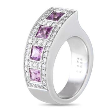 Bucherer - Bague - 18 carats Or blanc, Bague en or blanc 18