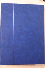 Other - 5 nieuwe lege blauwe stockboeken met witte bladen,