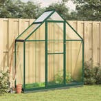 vidaXL Tuinkas met basisframe 169x58x202 cm aluminium groen, Verzenden