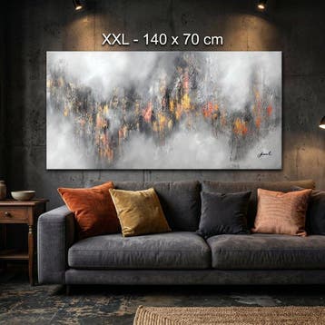 Monika Spiewak - Abstract - Oil Painting Stretched On The