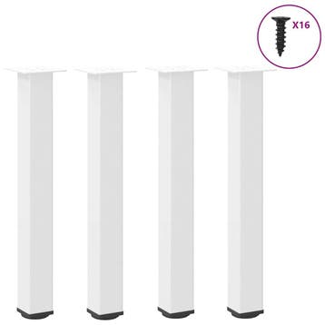 vidaXL Console tafelpoten 4 st 72-74 cm staal wit, Verzenden