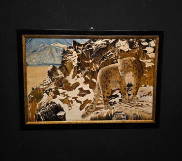 Italiaanse school (XX) - Puma sulle rocce, Antiek en Kunst