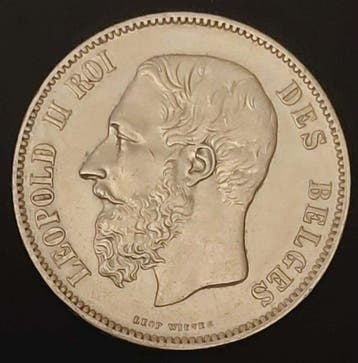 Belgique. Léopold II. 5 Francs 1870 (Sans prix de réserve)