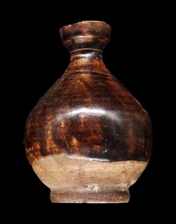 Oud-Chinees Keramiek - Vaas met bruin glazuur - Zuid-China -, Antiek en Kunst