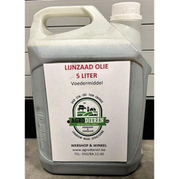 Lijnzaadolie 5l - 100% pure lijnzaadolie koud geperst, Nieuw