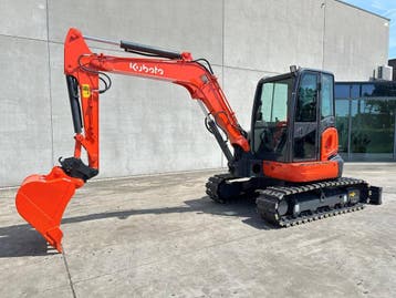 Veiling: Midigraafmachine Kubota KX155-5 Diesel 2018, Zakelijke goederen, Machines en Bouw | Kranen en Graafmachines, Ophalen