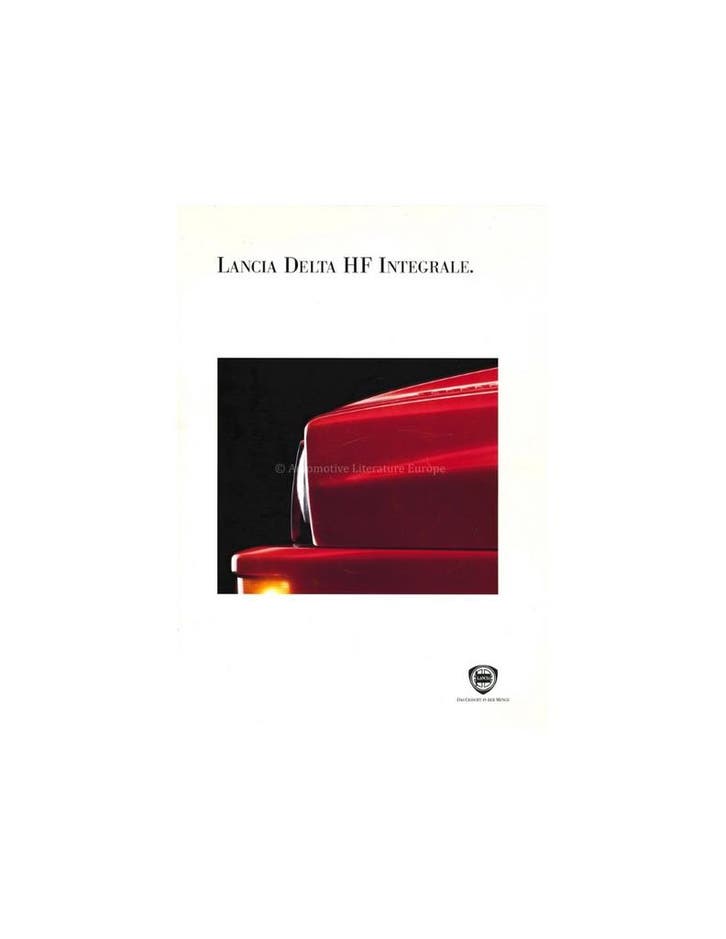 1993 LANCIA DELTA HF INTEGRALE BROCHURE DUITS, Livres, Autos | Brochures & Magazines