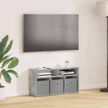 vidaXL Laagkast met lade Beton Grijs 72 x 22,5 x 38 cm, Verzenden, Nieuw