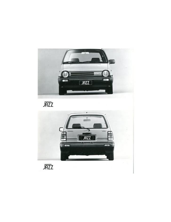 1985 HONDA JAZZ PERSFOTO, Boeken, Auto's | Folders en Tijdschriften