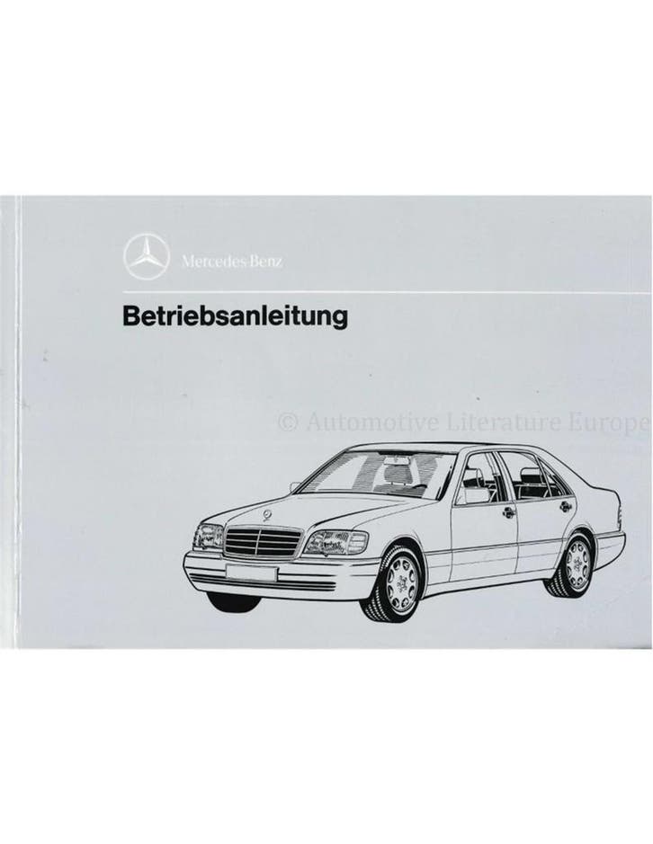 1993 MERCEDES BENZ S KLASSE INSTRUCTIEBOEKJE DUITS, Auto diversen, Handleidingen en Instructieboekjes, Ophalen of Verzenden