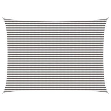 vidaXL Zonneschaduwzeil 5 x 8 m HDPE Rechthoekig Lichtgrijs, Verzenden, Nieuw
