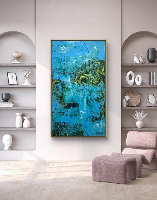 maZe - BROKEN LEAVES - XXL, Antiquités & Art, Art | Peinture | Moderne