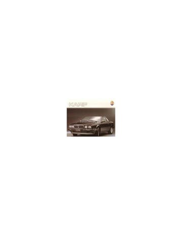 1988 MASERATI KARIF BROCHURE DUITS, Ophalen of Verzenden, Nieuw