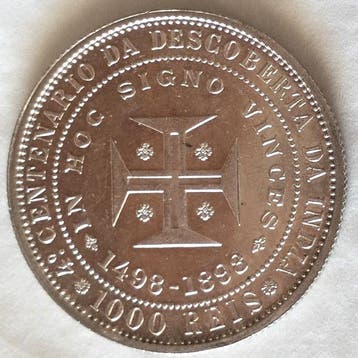 Portugal. 1000 Reis - 1898 - IV Centenário da Descoberta da