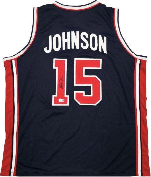 NBA - Magic Johnson - Blauw op maat gemaakt basketbalshirt -, Collections, Collections Autre