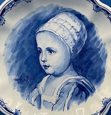 De Porceleyne Fles, Delft - Bord - Aardewerk - naar Anthony